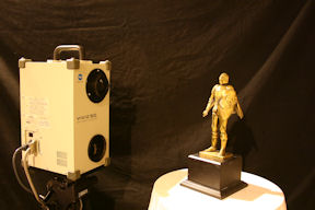 non-contact laser scanning of a maquette
